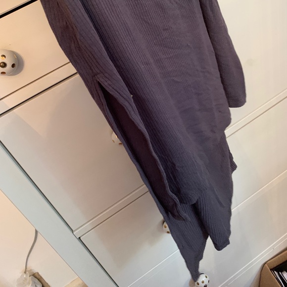 Grey Ribbed Tee - Picture 2 of 3